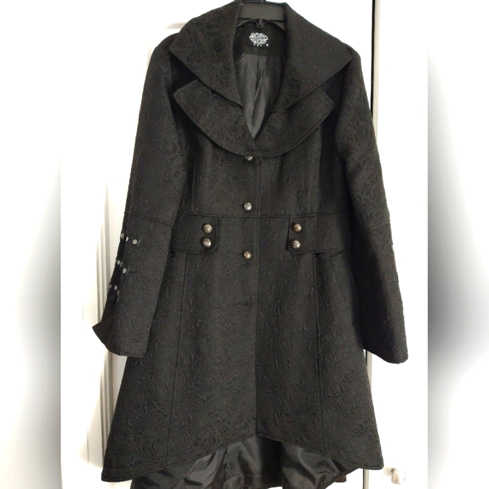 Black Brocade Coat